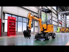 Колесный мини-экскаватор HT10W 1T